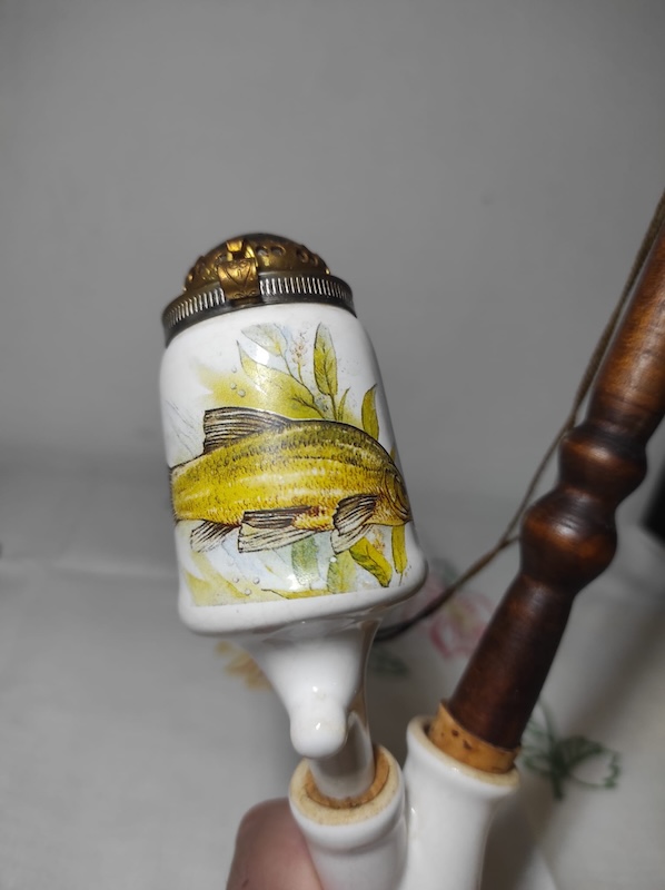 Porcelánová fajfka (dýmka) – 30 cm