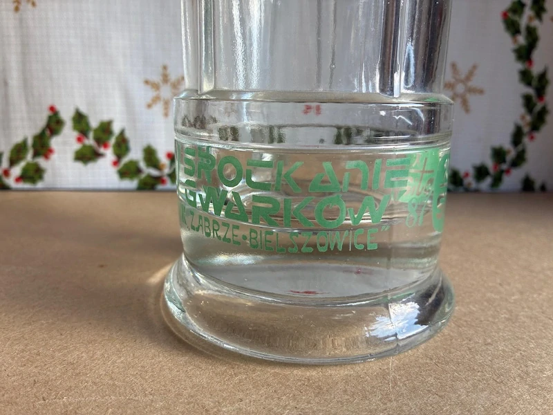 Skleněný hornický korbel – KWK