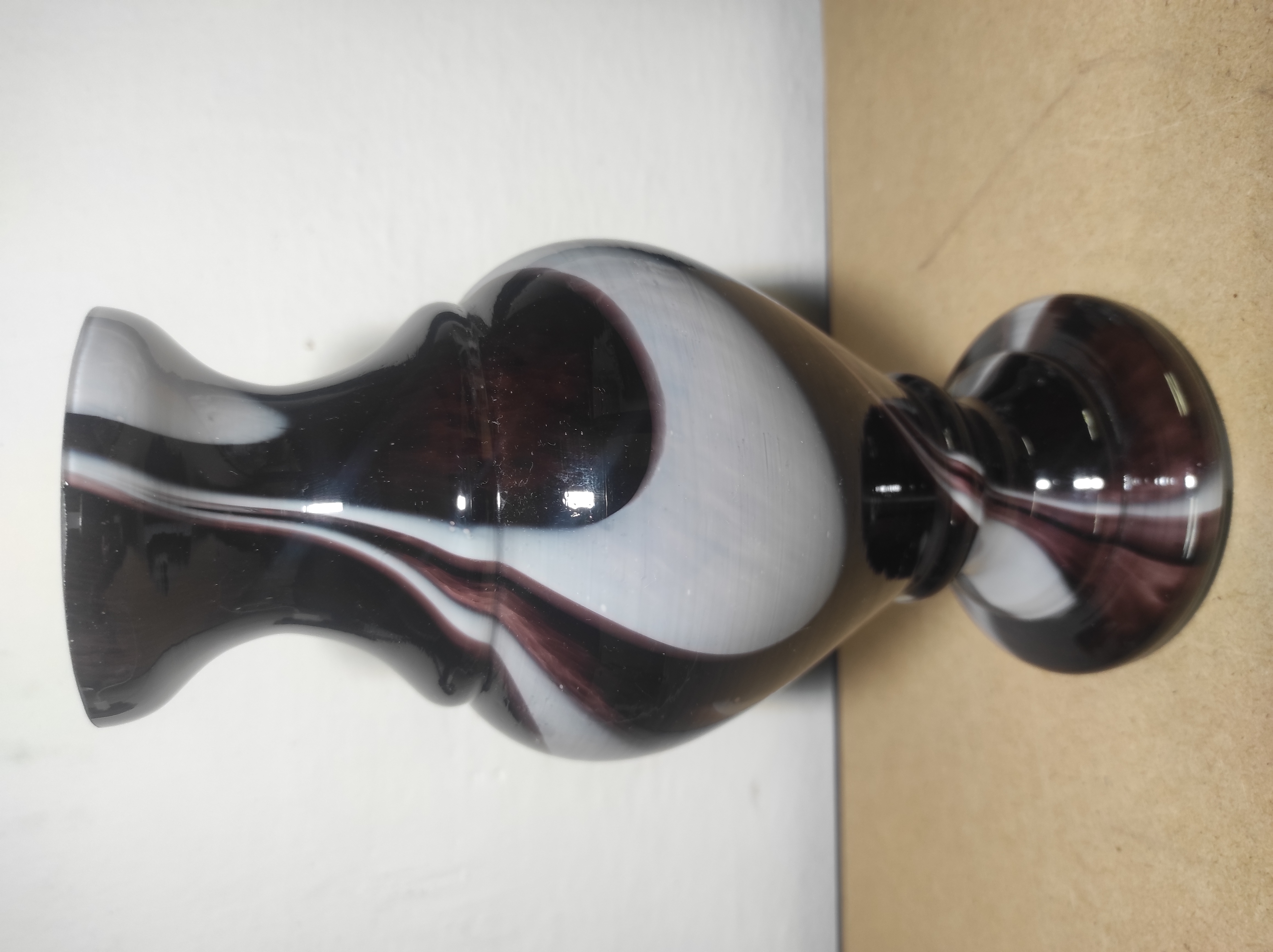 Retro skleněná váza 