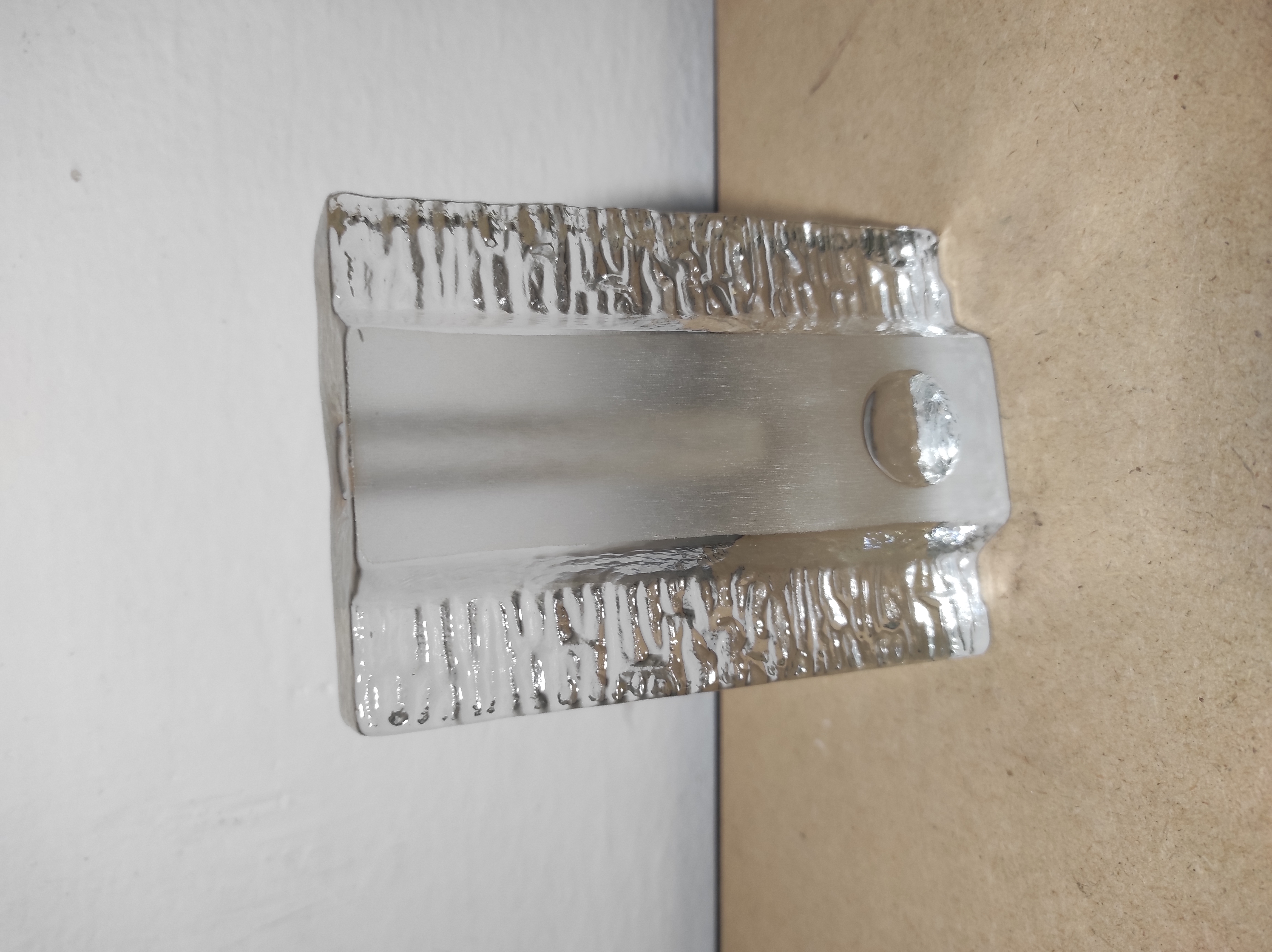 Retro skleněná designová váza Walther design 