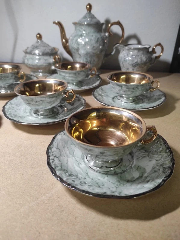 Porcelánový kávový servis Walbrzych