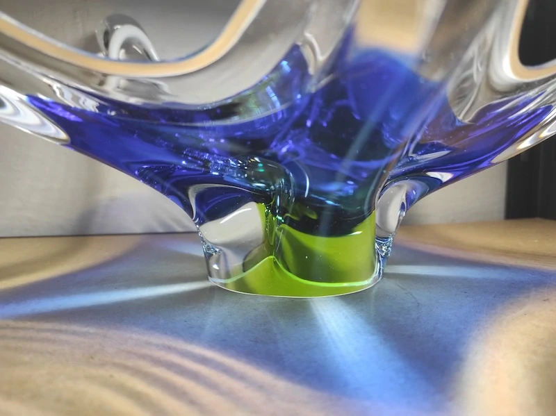 Mísa hutní sklo Josef Hospodka