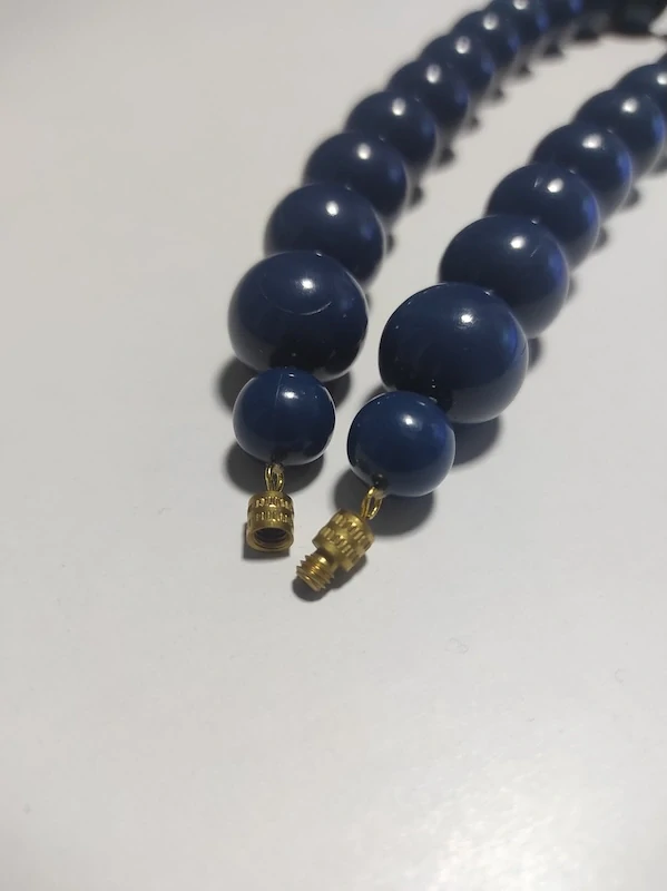 Náhrdelník dámský modrý Retro 