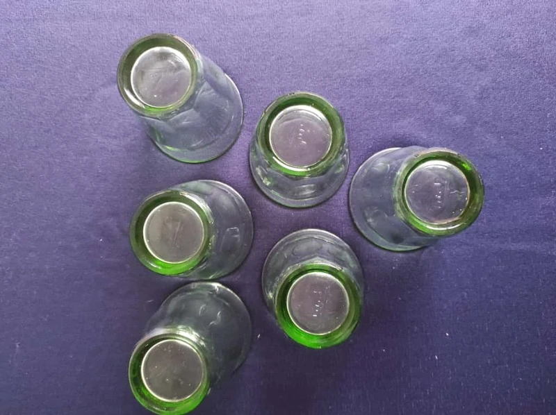 Skleničky Durit zelené 