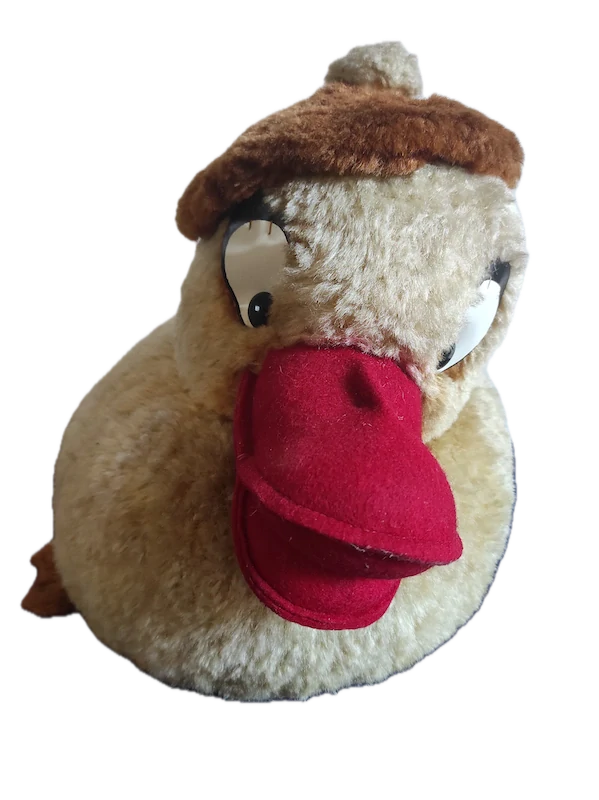 Retro velká plyšová kačena 