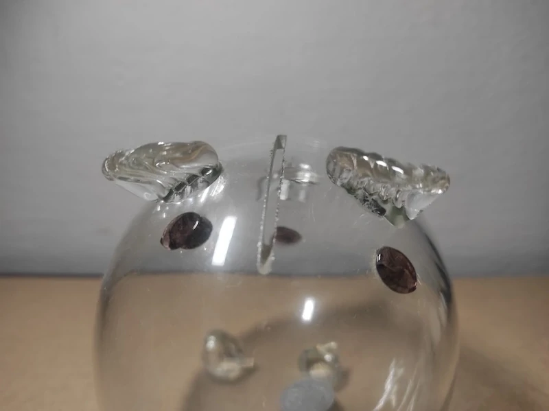 Skleněná pokladnička - prasátko 