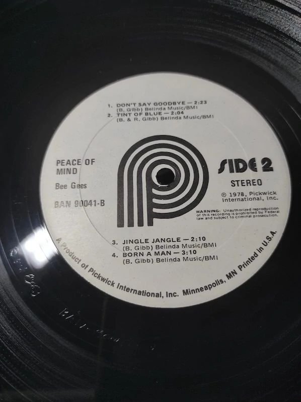 LP Bee Gees - Peace Of Mind 