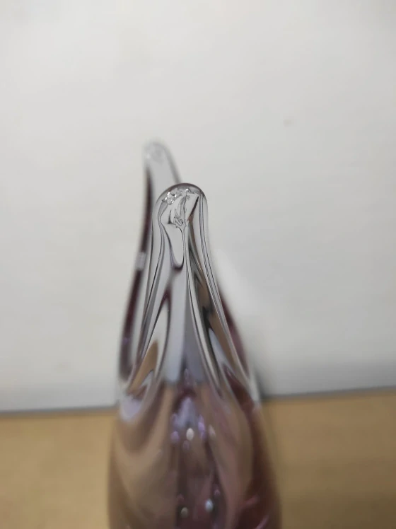 Váza hutní sklo M. Klinger 