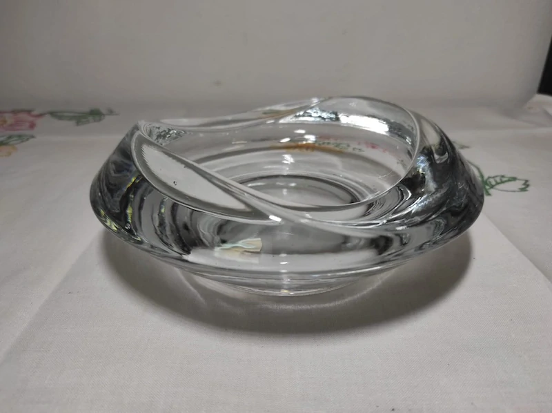 Popelník čiré sklo - Rudolf Jurnikl Rosice 