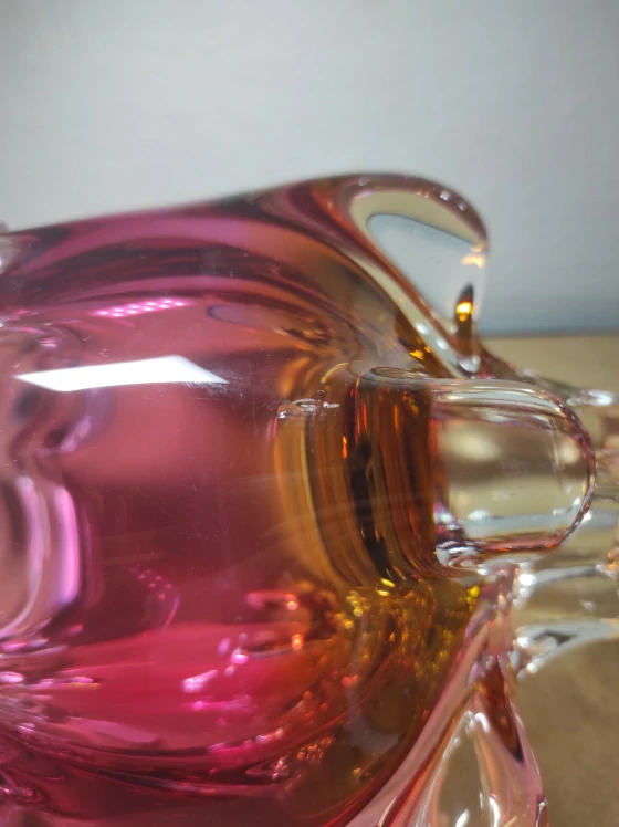 Váza hutní sklo - Josef Hospodka 