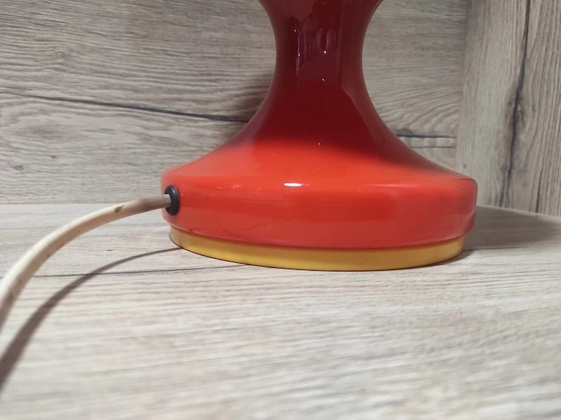 Retro skleněná stolní lampička Štěpán Tabery