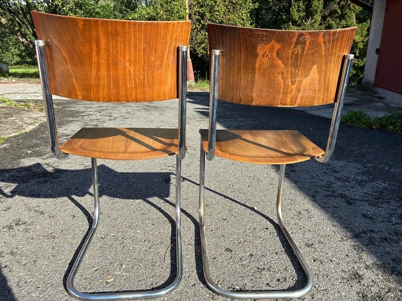Chromované židle – 2 ks