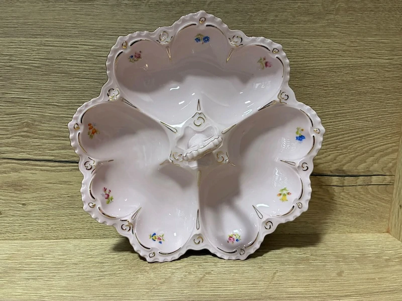Porcelánová trojdílná miska Kabaret – růžový porcelán Chodov