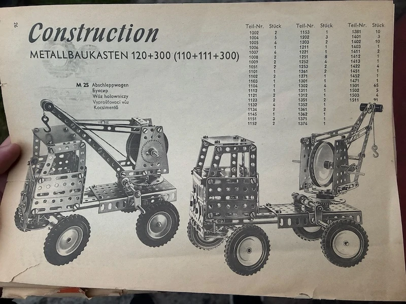 Retro stavebnice CONSTRUCTION 100 a 300