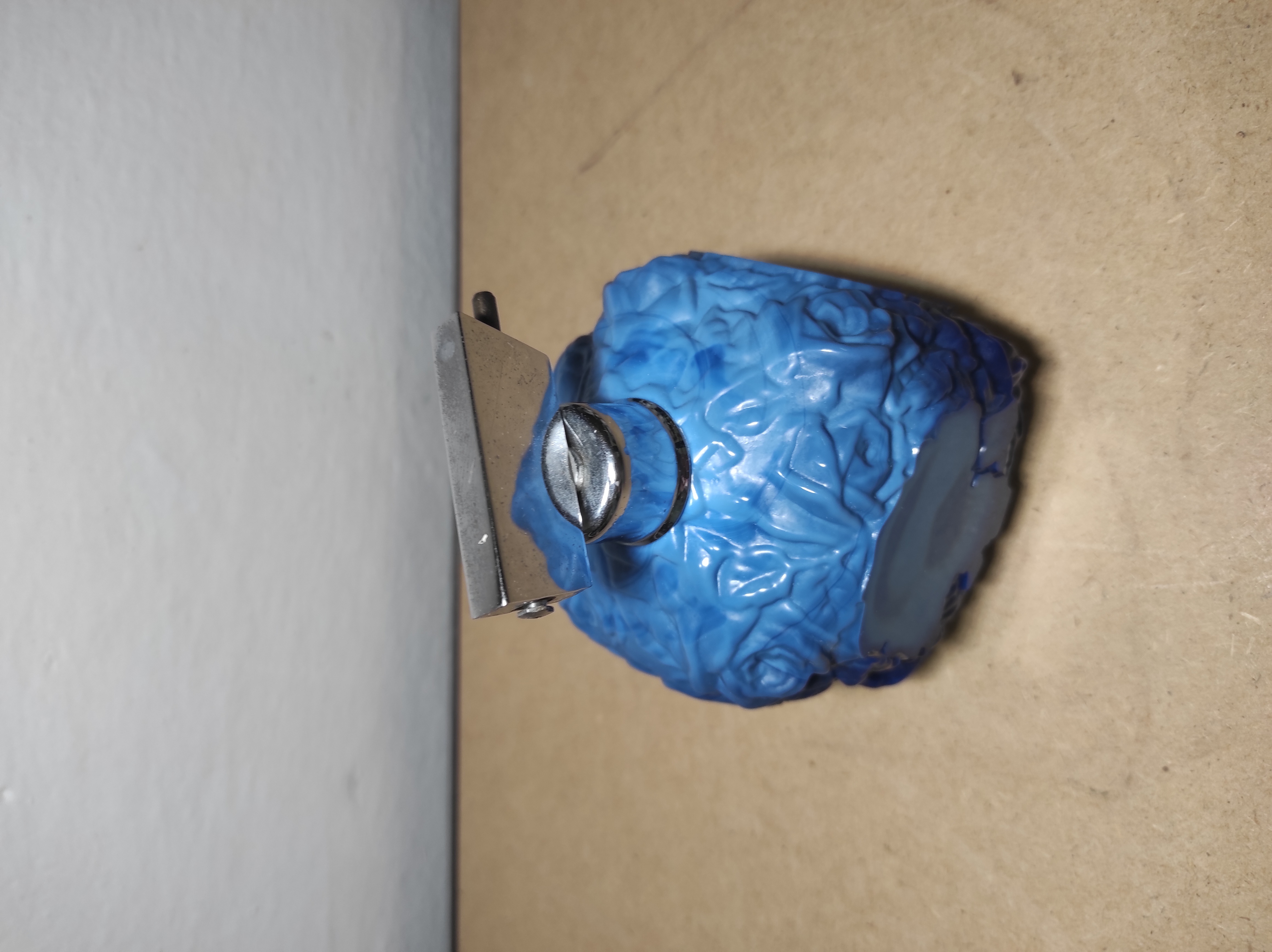 Starý flakón modrý malachit