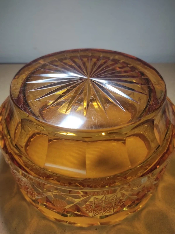 Mísa broušené sklo 