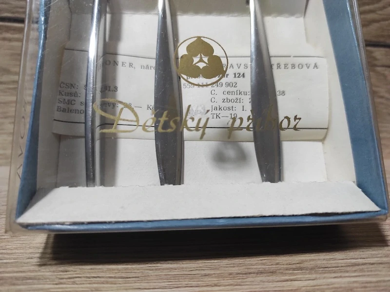 Retro dětský příbor Toner - rok 1973