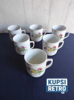 Retro hrničky 6 ks 