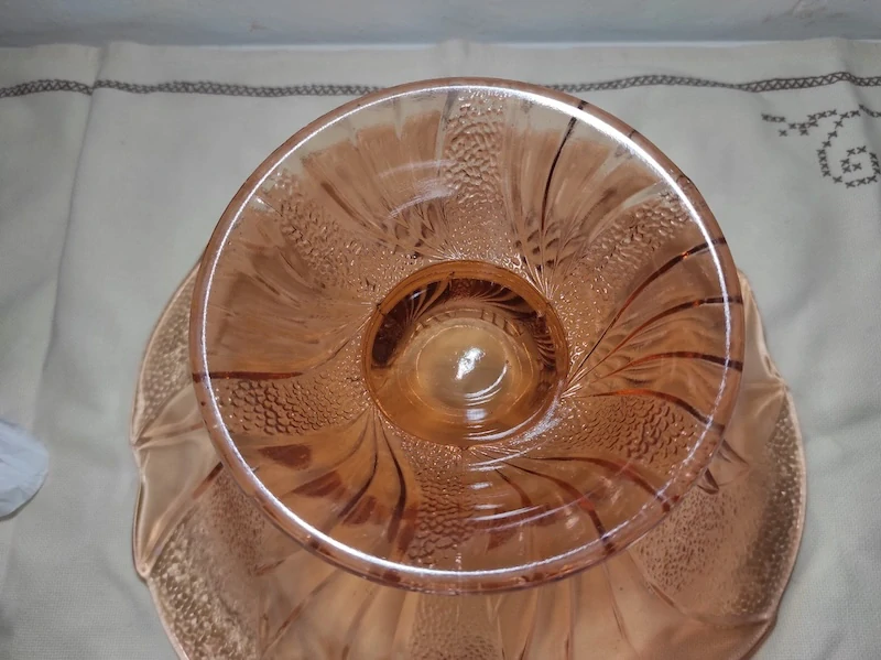 Retro skleněná mísa - nástolec 