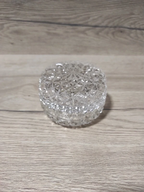 Skleněná dóza šperkovnice 