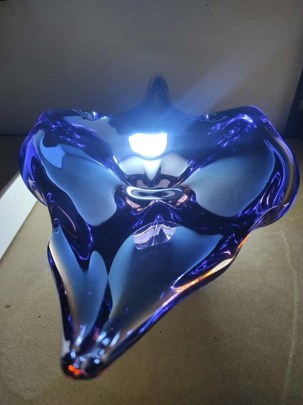 Luxusní mísa hutní sklo Josef Hospodka 