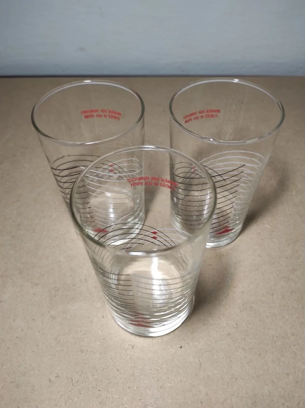 Retro skleničky od horčice 