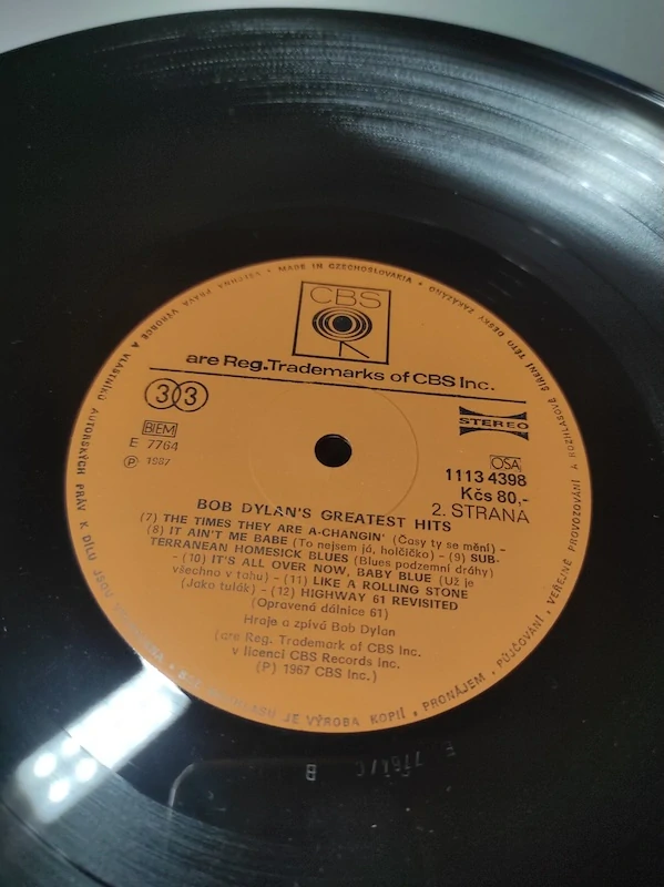 LP - Bob Dylan Greatest Hits 