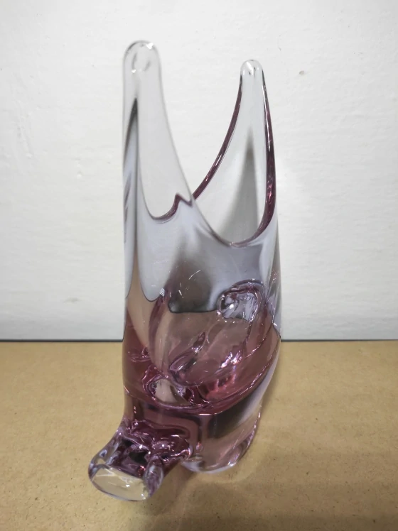 Váza hutní sklo M. Klinger 