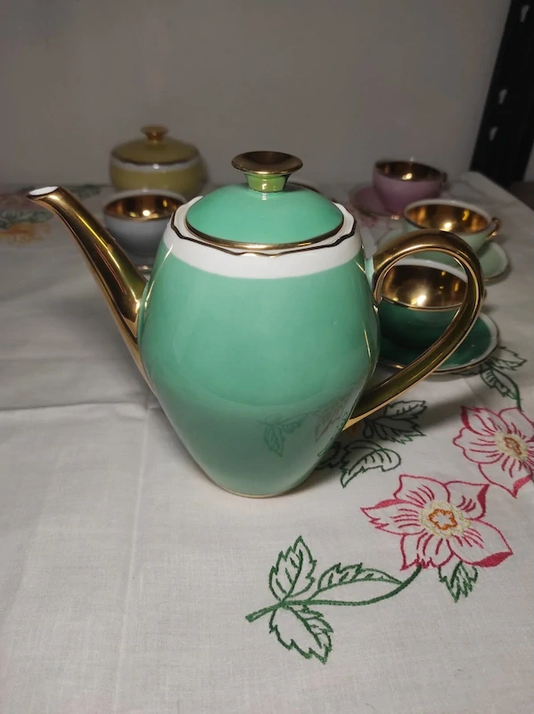 Porcelánový čajový servis Czechoslovakia | retro