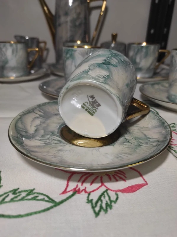 Porcelánový kávový servis Walbrzych