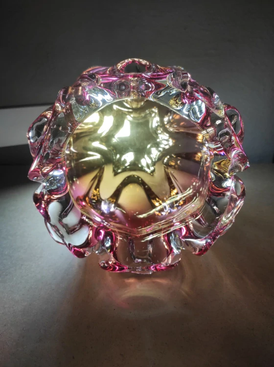 Váza hutní sklo - Josef Hospodka 