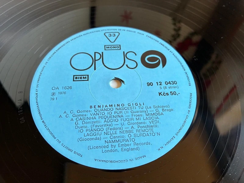 3LP box – Beniamino Gigli, Amelita Galli-Curci, Enrico Caruso