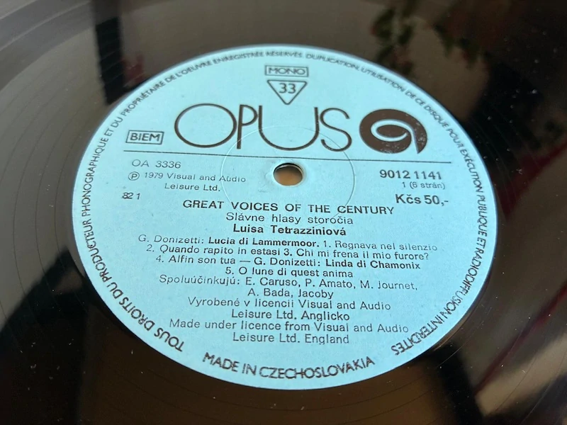 3LP box – Luisa Tetrazzini, Rosa Ponselle, Tito Schipa