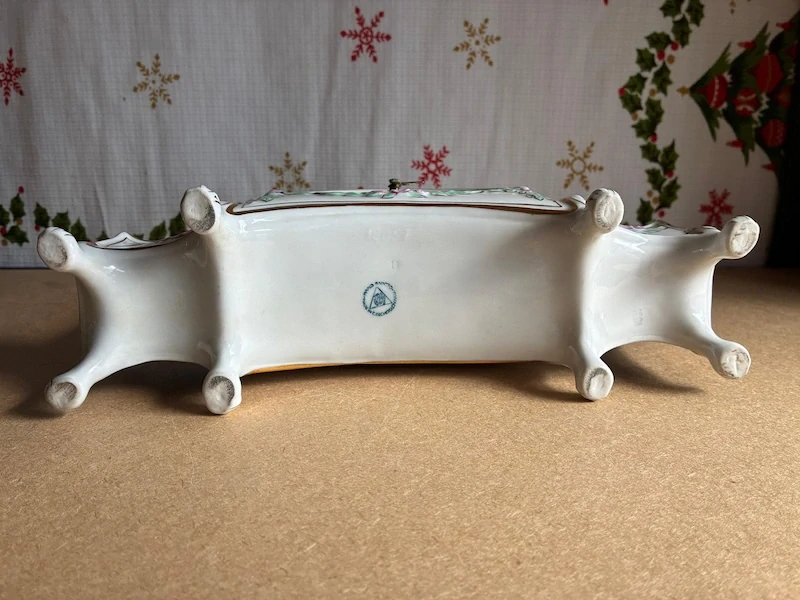 Kobaltové porcelánové hodiny Komtesa – Royal Dux