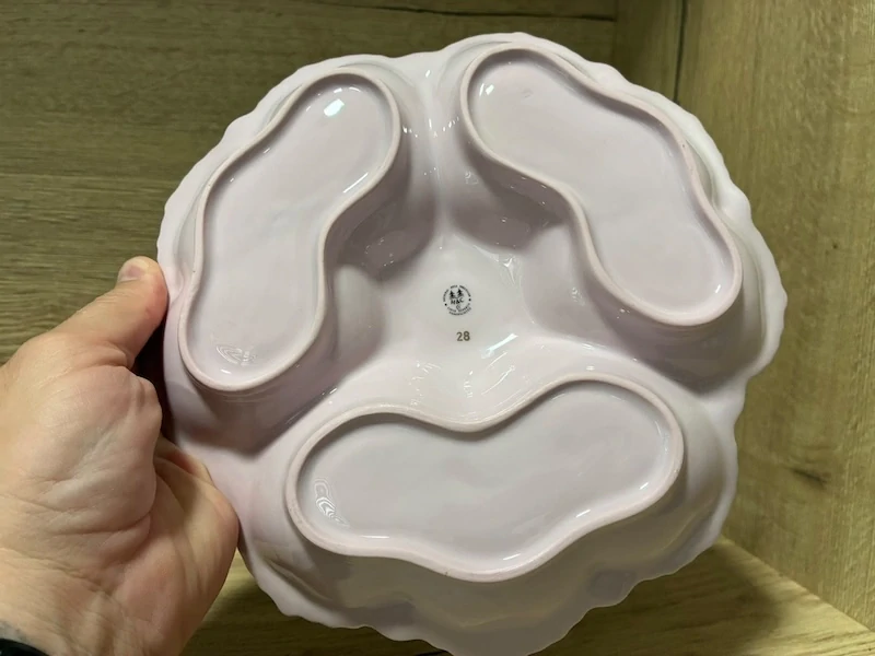 Porcelánová trojdílná miska Kabaret – růžový porcelán Chodov