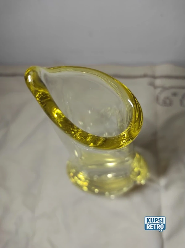 Váza hutní sklo, Klinger 