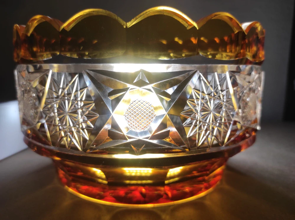 Mísa broušené sklo 