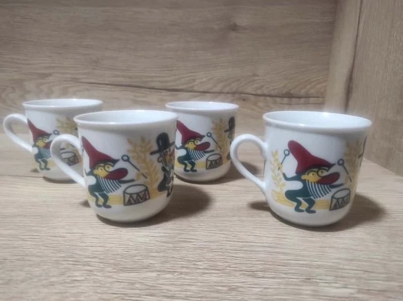 Dětský Retro hrníček Dubí 4 ks - Muzikanti