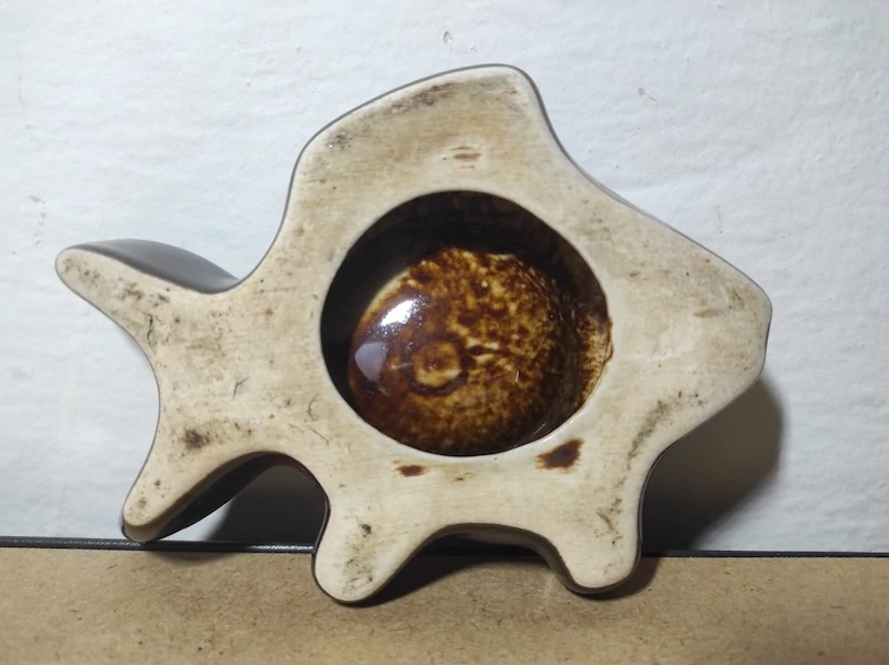 Keramický popelník ryba 