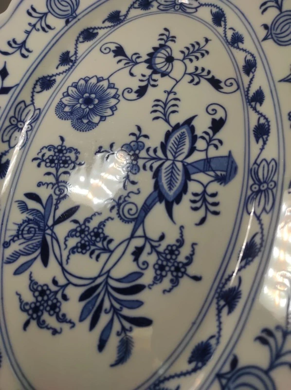 Ovalný tác - podnos - cibulák Dubí 