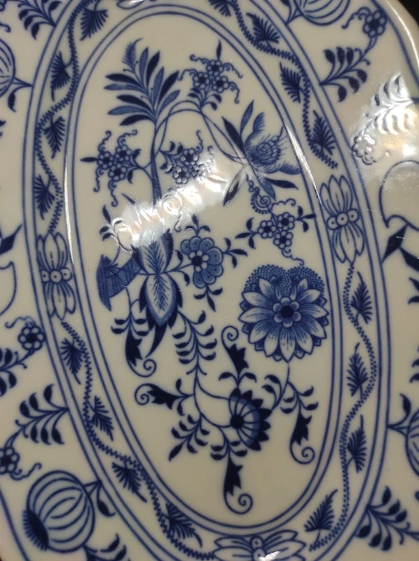 Ovalný tác - podnos - cibulák Dubí 