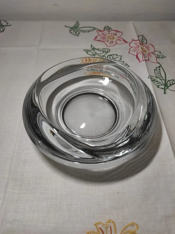 Popelník čiré sklo - Rudolf Jurnikl Rosice 