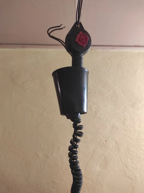 Retro stahovací lustr Sijaj Hrastnik 70. Léta
