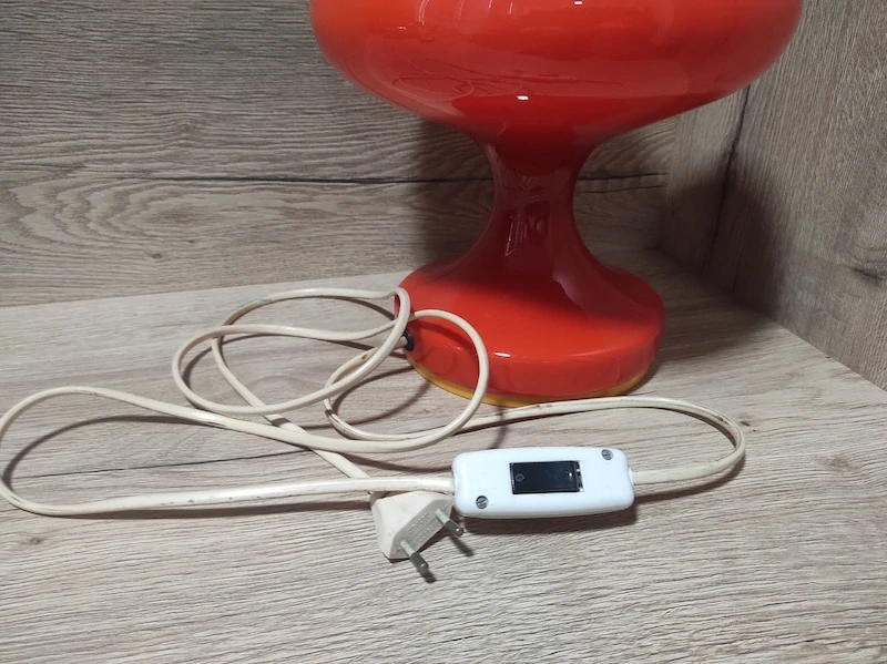 Retro skleněná stolní lampička Štěpán Tabery