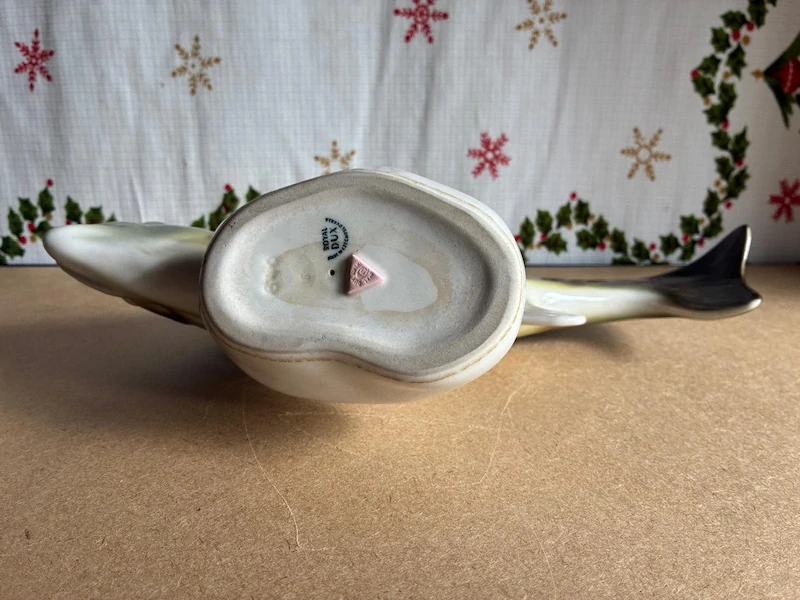 Royal Dux porcelánová soška – ryba