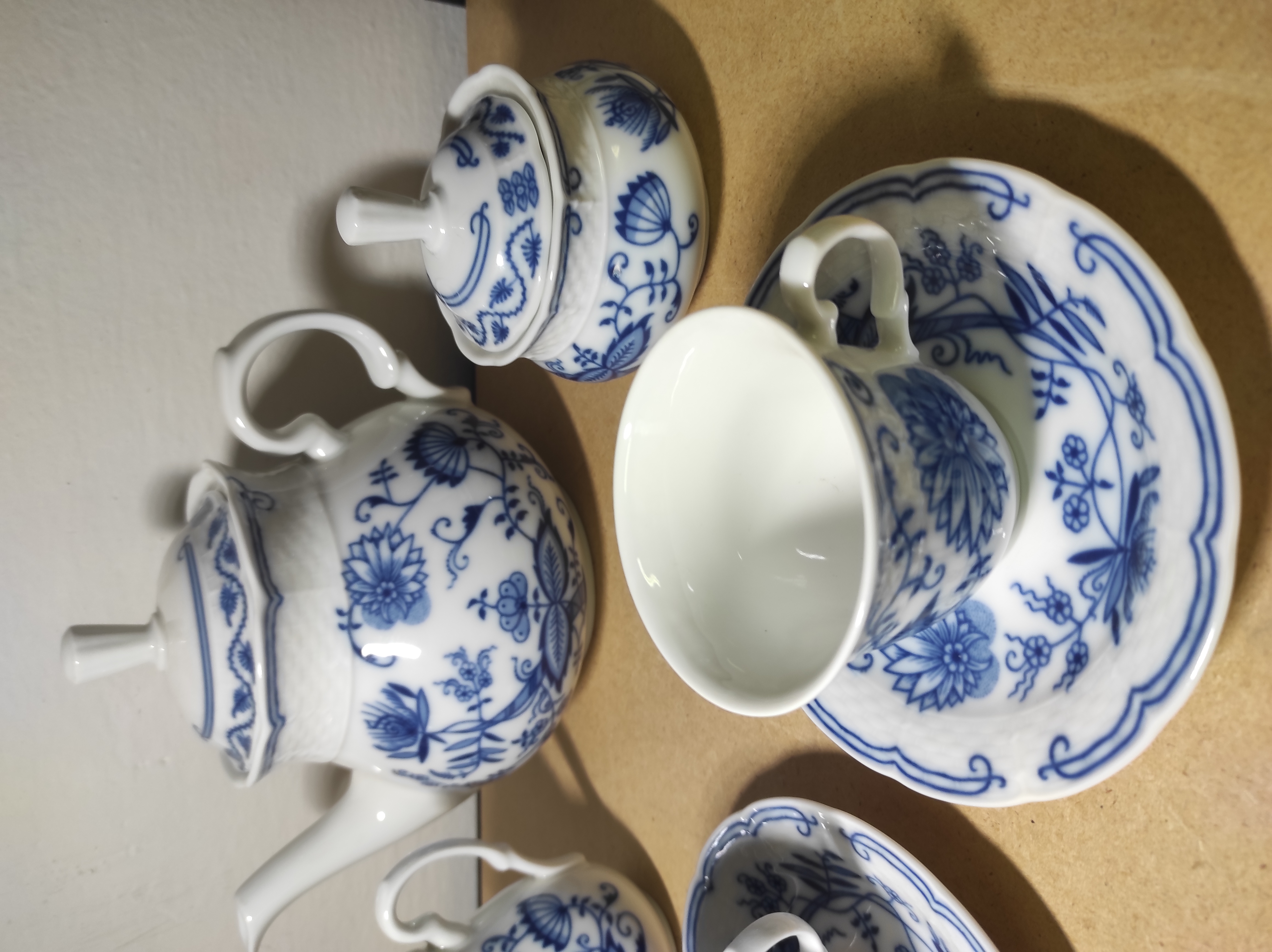 Moka kávová souprava, cibulák Thun 