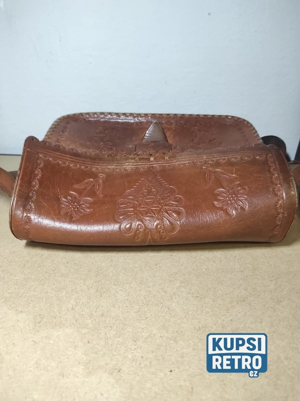 Retro kožená kabelka 
