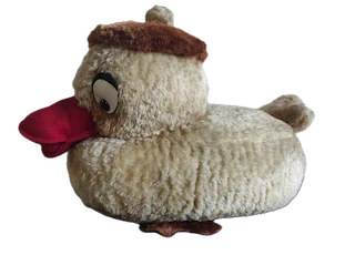 Retro velká plyšová kačena 