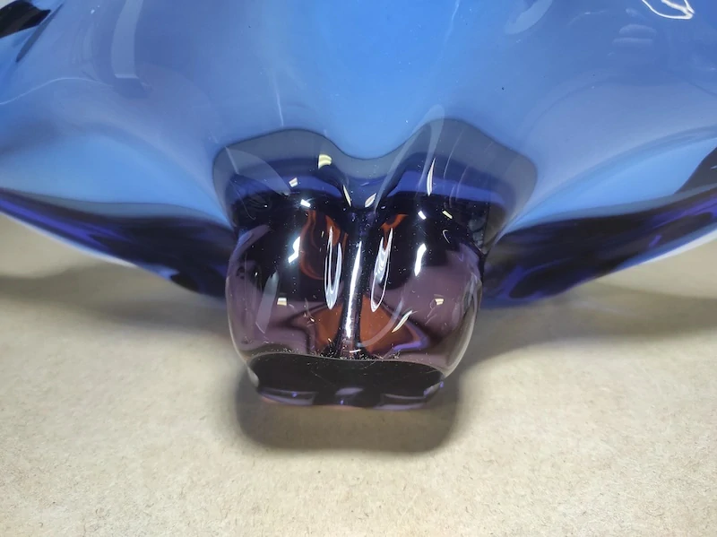 Luxusní mísa hutní sklo Josef Hospodka 