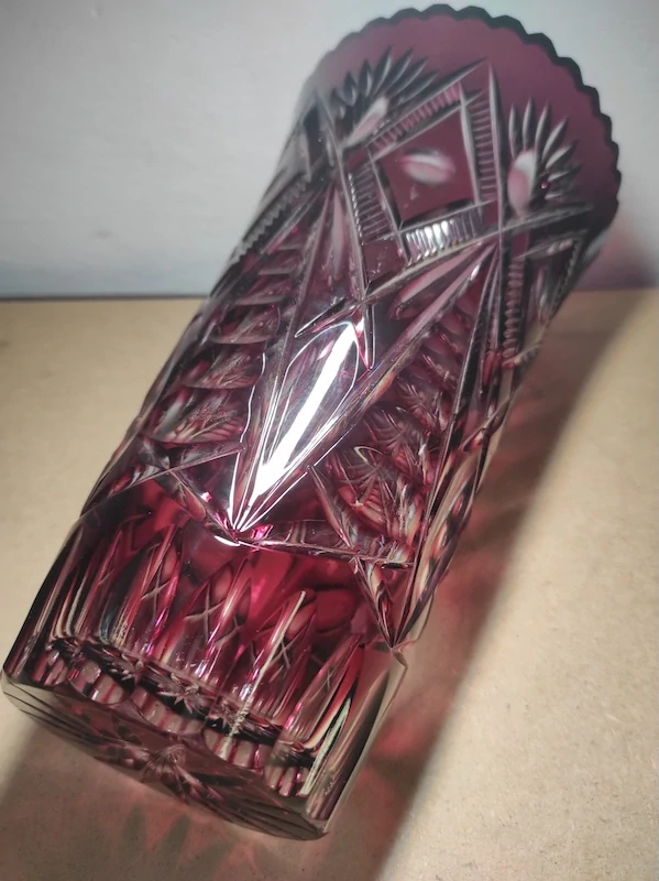 Retro skleněná váza 